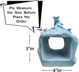Gutter Diverter Rain,Dolphin Statue Deco Gutter Extension Downspout,Eco-Friendly Resin Sculpture Gutter Extender Diverter,Splash Block, Perfect Rain Gutter Downspout Extension for 3"x4" Downspouts