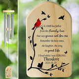 Cardinal Wind Chimes - Personalized Memorial Chimes for Loved Ones - Bereavement & Sympathy Gifts