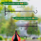 BOLITE Bird Feeder Hanger(16 to 24 Inch), Adjustable Hanging Plant Brackets, Plant Hangers for Hanging Bird Feeders, Planters, Lanterns, Wind Chimes, String Lights, 2 Pack, Black