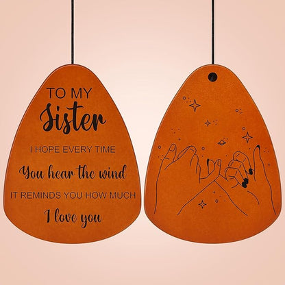 Sister Birthday Gifts, Sister Gifts for Birthday, Valentines Day, Galentines, Mothers Day, Thanksgiving, Christmas, 32 Inch Wind Chimes Gift for Home Decor