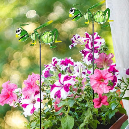 Viveta 2 Pack Solar Figurine Lights, Garden Solar Lights Stake, Ant Decorative Solar Light for Garden Pathway Patio, Waterproof Outdoor Decor