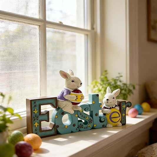 Easter Decorations Easter Bunny Decor, Easter Bunny Decor,Spring Decor Easter Indoor Decorations, for Easter Decorations for Home