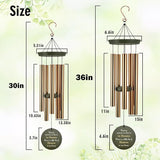 Personalized Wind Chimes 36inch, in Loving Memory of Sympathy Wind Chimes, Candle Design Memorial Wind Chime, Loss of Loved Dad/Mom Outdoor, Listen to the Wind (Produced in USA)