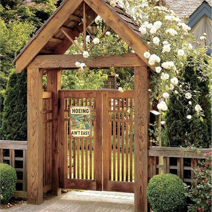 Funny Garden Sign For Outside 7.8 X 11.8 Inch, Humorous Garden Accessories Patio Decor Signs for Outside, Funny Signs Gardening Gifts For Women Plant Lovers Metal Wall Decor