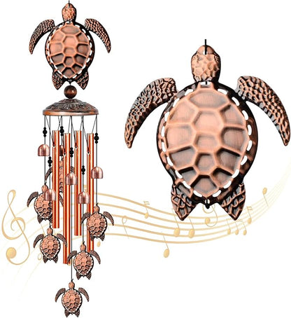 YXOTJHS Turtle Wind Chime for Outside, Sea Turtle Gifts for Women, 35IN Windchimes Outdoors, Turtle Decor for Outdoor Garden Yard Home, Beach Wind Chimes Gifts for Mom Grandma