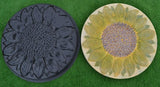 Sunflower Plastic Mold Stepping Stone Garden Path Concrete Plaster #S18