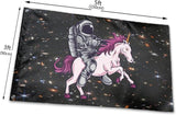 Astronaut Unicorn Flag 3x5 Ft Outdoor Indoor With Grommet Garden Yard Banner Decorative Sign