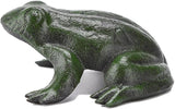 BRASSTAR Cast Iron Simulation Green Frog Statue Paperweight Lawn Garden Home Office Desk Figurine Decor TQGJPT540