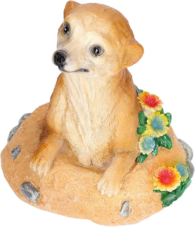 Garden Statue, Outdoor Animal Ornament, Lifelike Straw Hat Resin Decoration for Lawn Yard Flower Pot, Weather - Pastoral Style Garden Art