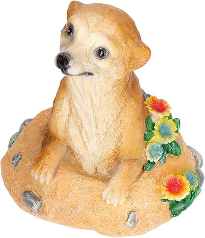 Garden Statue, Outdoor Animal Ornament, Lifelike Straw Hat Resin Decoration for Lawn Yard Flower Pot, Weather - Pastoral Style Garden Art