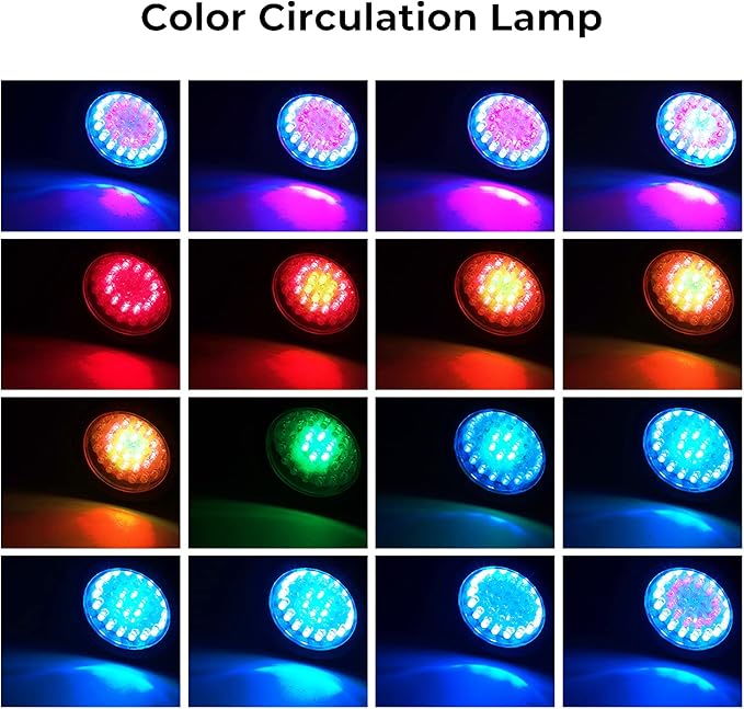 Pond Lights, LED Underwater RGB Color Changing Spotlight Dimmable IP68 Waterproof Submersible Fountain Lights Outdoor Landscape Spot Lights, 3 in Set