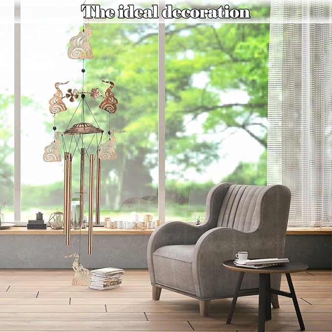 Wind Chimes for Outside Garden Decor - Elephant Decorations Wind Chimes, Birthday Gfits for Women, Mom, Grandma, Memorial Gifts, Housewarming Gifts, Yard or Patio Deals