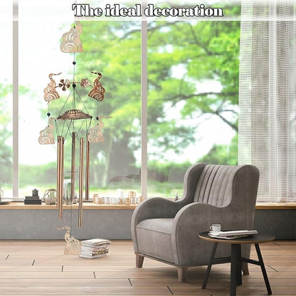 Wind Chimes for Outside Garden Decor - Elephant Decorations Wind Chimes, Birthday Gfits for Women, Mom, Grandma, Memorial Gifts, Housewarming Gifts, Yard or Patio Deals