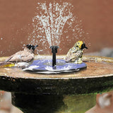 AISITIN Solar Fountain with 3.5 W Solar Panel, Solar Fountain for Bird Bath 1500 mAh Battery - 6 Effects for Pool, Fish Pond, Bird Bath, Garden