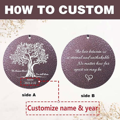 ASTARIN Personalized Condolences 32" Wind Chimes, Tree of Life Deep Tone Wind Chime for Outdoor, Funeral Gifts for Loss of Mother, Funeral Memorial Ideas for Loss, Produced in USA