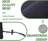 XOTTI 12 Inch Pop Up Pond Pump Filter Bag, Anti-Clogging Cube Black Filter Media Box, Metal Frame Mesh Pump Barrier Bag for Outdoor Water Fish Pond Swimming Pool Fountain