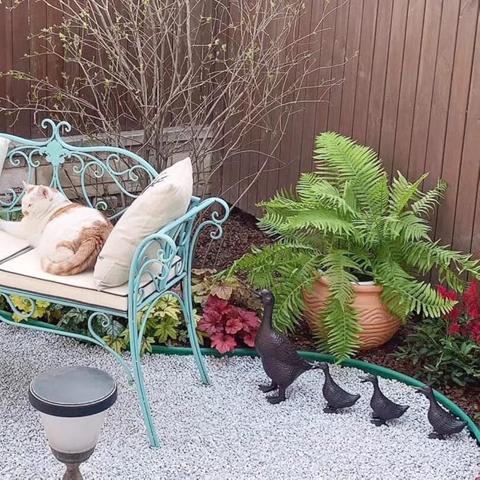 Heavy Duty Cast Iron Collectible Duck Sculpture,Decorative Creative Animal Figurine Outdoor Statues for Garden Patio Home Decor