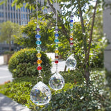 HDCRYSTALGIFTS Set 3 Crystal Prisms Suncatchers for Window Hanging Rainbow Maker Chakra Sun Catcher Indoor Window Christmas Decorations Memorial Sympathy Gifts for Loss of Loved One