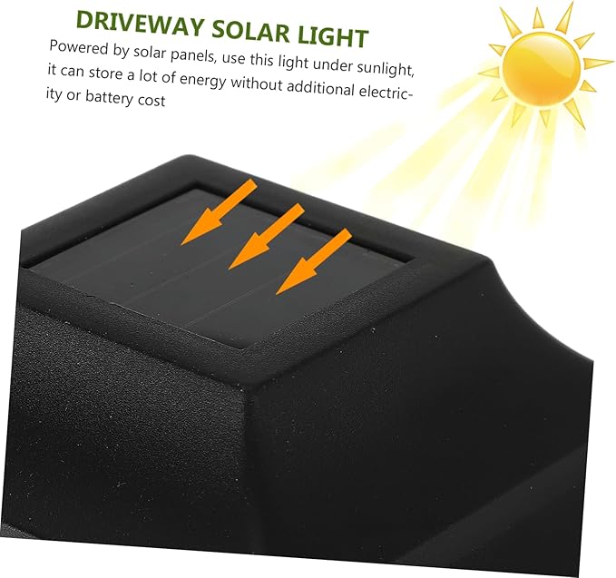 Angoily 4pcs Solar Lawn Lights Easy Install Led Outdoor Garden Lighting for Pathways Unique Design Solar Powered Landscape Decor