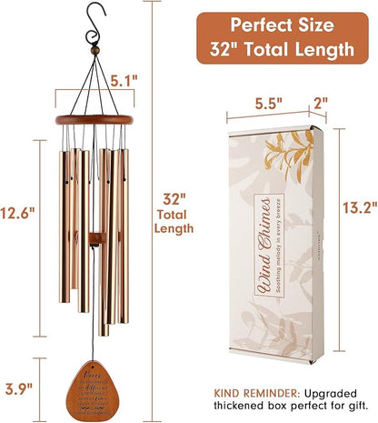 AMBOBE Retirement Gift for Woman Men, 32" Wind Chimes Retirement Gifts, Happy Retirement Gifts for Women Coworker Boss Teachers Nurses Friends, Going Away Farewell Gift Ideas Retirement Decorations