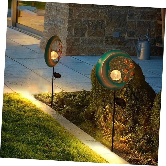 1pc Solar Courtyard Shape Lawn Decor for Garden Easy Install Solar Ground Inserted Light for Pathway Patio and Outdoor Spaces