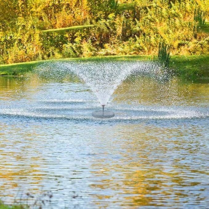 Solar Bird Bath Fountain Pump with 3 Nozzles Floating Water Feature for Garden Pond Pool Fish Tank Outdoor Solar-Powered Spray Pump