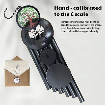 Windchimes in Memory of a Loved One - 50-Inch Extra-Long Style,6 Thick Tubes, Tree of Life Design, Soothing Deep Tone Suitable for Garden Decora, Sincere Sympathy Gifts to Grief and Honor Loved Ones