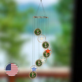 Red Carpet Studios 15181 Patriot Spiral Wind Chime, 32" Long, Multicolor