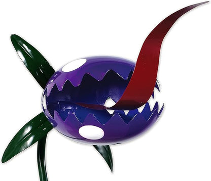 Sunset Vista Designs Yard Art Monster Gardens Venus Flytrap Decorative Garden Stake, 40-Inch, Purple