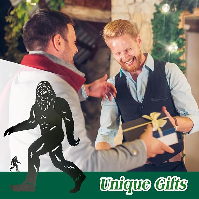 7.4ft Bigfoot Metal Outdoor Decor Big Foot Sasquatch Gifts for Men Dad Women Bigfoot Silhouette Statues for Outside, Patio, Lawn, Yard Art, Forests, Yard Display, Garden Decorations