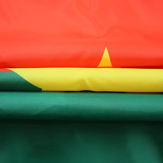 AZ FLAG Burkina Faso Flag 150 x 90 cm with 4 Eyelets Burkinabais Flag for Balcony or Wall