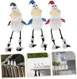 PRETYZOOM 3pcs Funny Resin Statues Quirky Outdoor Decor for Patio and Balcony Weatherproof Animal Figurines for Courtyard Decoration