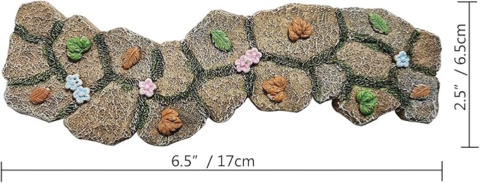 Fairy Garden Walkway Path, Fairy Garden Pathway, Fairy Garden Accessories, Stone Path, Dollhouse Road Way, Micro Miniature Path Road for Fairy Garden, Enchanted Garden Path