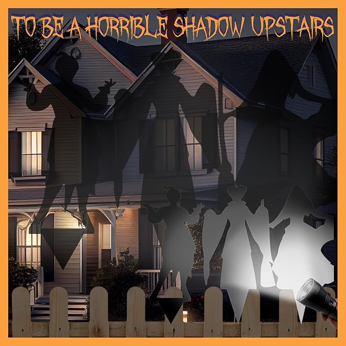 Witch Halloween Decorations Outdoor Hocus Pocus Garden Metal Stakes Decor, Halloween Silhouette Party Yard Signs with Stakes,Trick or Treat Party Supplies for Kids Home Party