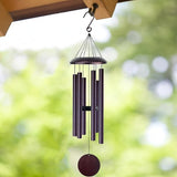 Wind Chimes for Outside Deep Tone, 45" Large WindChimes with 6 Tubes Tuned to E Pentatonic Scale, 100% Rustproof Aluminum, Memorial Gift or Garden, Patio, Porch and Outdoor Decor(Bronze)
