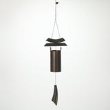 Woodstock Wind Chimes for Outside, Garden, Patio, Porch and Outdoor Decor (38") Antique Copper Dharma Bell Medium (DBMD)