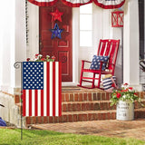 AVOIN colorlife 4th of July Patriotic Memorial Day Garden Flag 12x18 Inch Double Sided Outside, American Stars and Stripes Yard Outdoor Decoration
