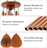 Thank You Gifts for Women Men, Appreciation Gifts for Coworkers Employees Teachers Nurses, 32" Wind Chime Gift with Gift Box & Card for Retirement Farewell Work Anniversary Thanksgiving