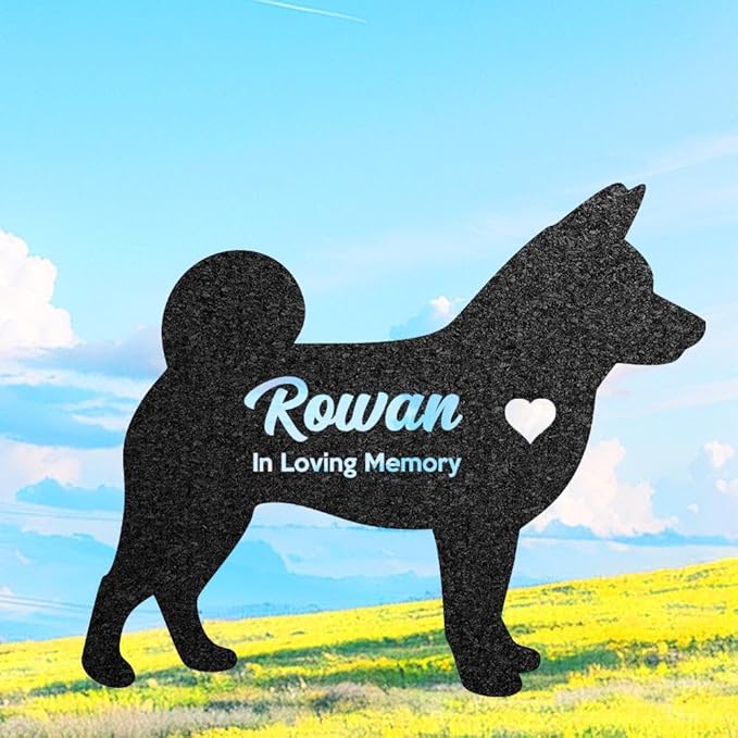 Shiba Inu Memorial Gift, Custom Shiba Grave Marker, Personalized Dog Headstone, Garden Statue Decor, Puppy Keepsake, Lawn Sign,Pet Loss Gift.