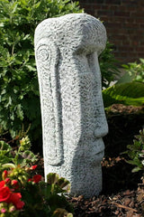 Massive Moai Figure Easter Island Figure Easter Island Moai Head Statue Concrete Garden Decoration