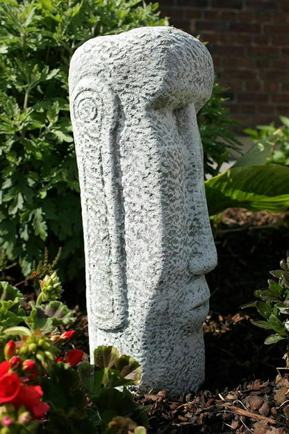 Massive Moai Figure Easter Island Figure Easter Island Moai Head Statue Concrete Garden Decoration