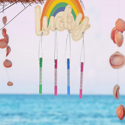 150 Pieces Wind Chime Tubes for Crafts, Aluminum Wind Chime Empty Tubes Supplies Parts Kit for DIY Making, 3.1inch (5 Color)
