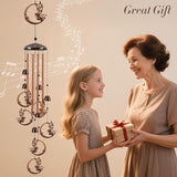 Fairy Wind Chimes for Outside, Metal Wind Chimes Outdoor with 4 Aluminum Tubes Metal Windchimes with S Hook Memorial Windchimes Hanging Garden Decor for Home, Patio, Birthday Gifts Memorial Gift