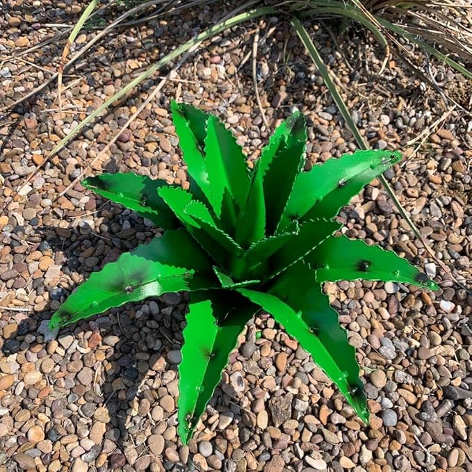 Mini Metal Agave (Green)