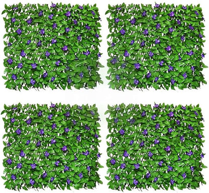 Expandable Fence Privacy Screen for Balcony Patio Outdoor,Decorative Faux Ivy Fencing Panel,Artificial Hedges (1,Ivy)…