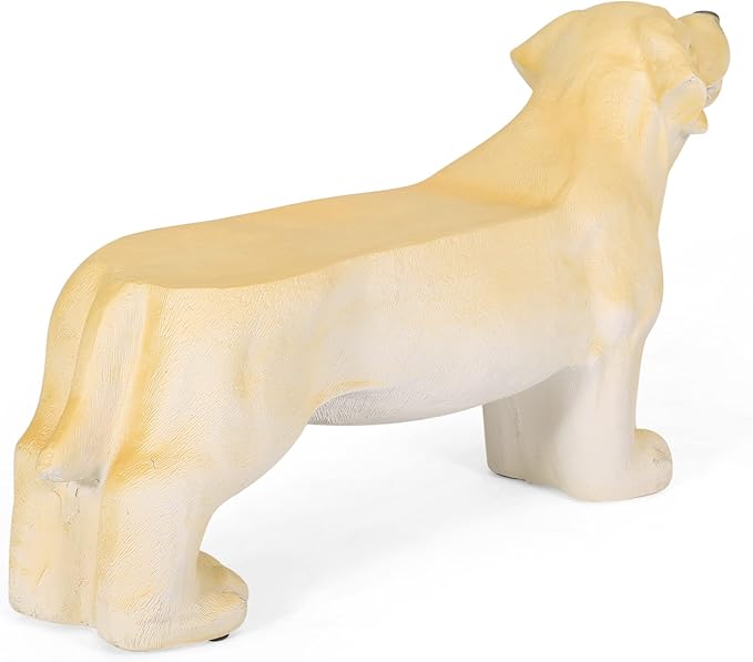 Dog Bench, Outdoor Bench, Light Brown, No Assembly Required