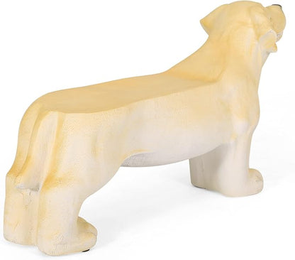 Dog Bench, Outdoor Bench, Light Brown, No Assembly Required