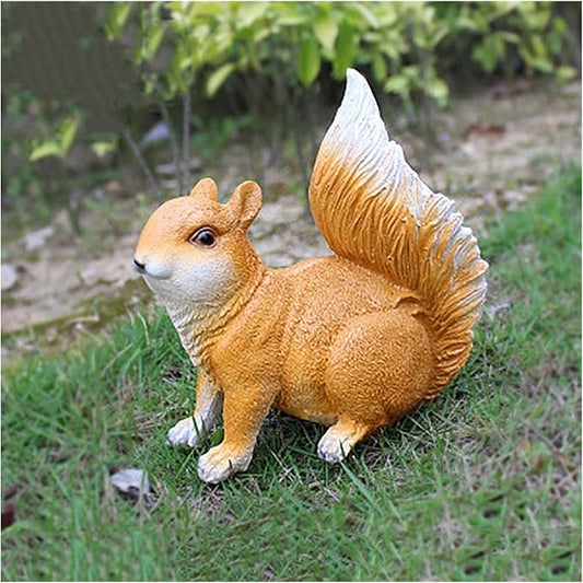 Garden Decor Statues Tree Accessories Patio Yard Hand-Painted Outdoor Sculptures Hand Holding Realistic Animals Figure Statue,D 16x9x17cm(6x4x7inch)