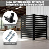 38" W x 72" H Tall Outdoor Privacy Screens, Panel Wrought Iron Fence for Backyard Seclusion - Also Hides Air Conditioner, Pool Pump & Tools