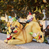 Garden Statues for Outside Outdoor Statue Resin Yard 19x9.5x15cm Perfect for Garden Outside Spaces Durable Outdoor Garden Statues for Yard Gardening Gifts